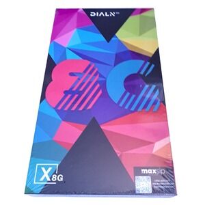 NEW DIALN Tablet X8G Unisex 8 Inch Black Android 13 64GB Factory Sealed